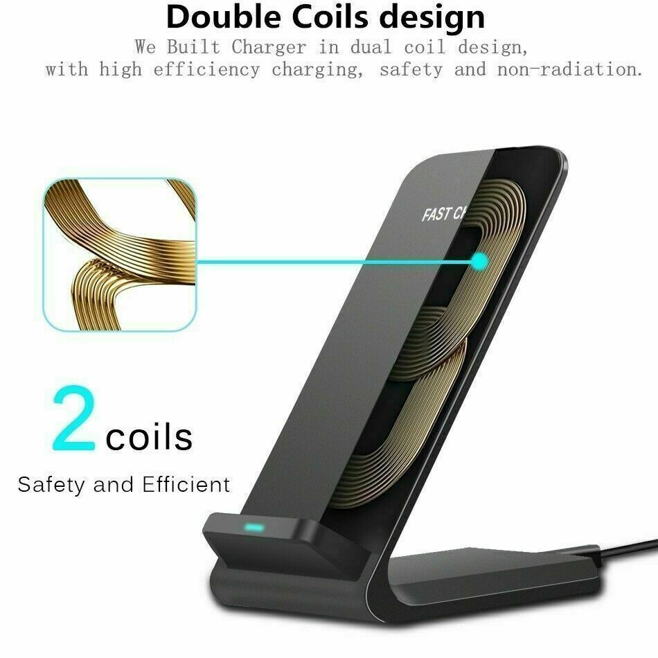 Wireless Charging Dock Charger For IPhone 8 X XS 11 12 13 Pro Max