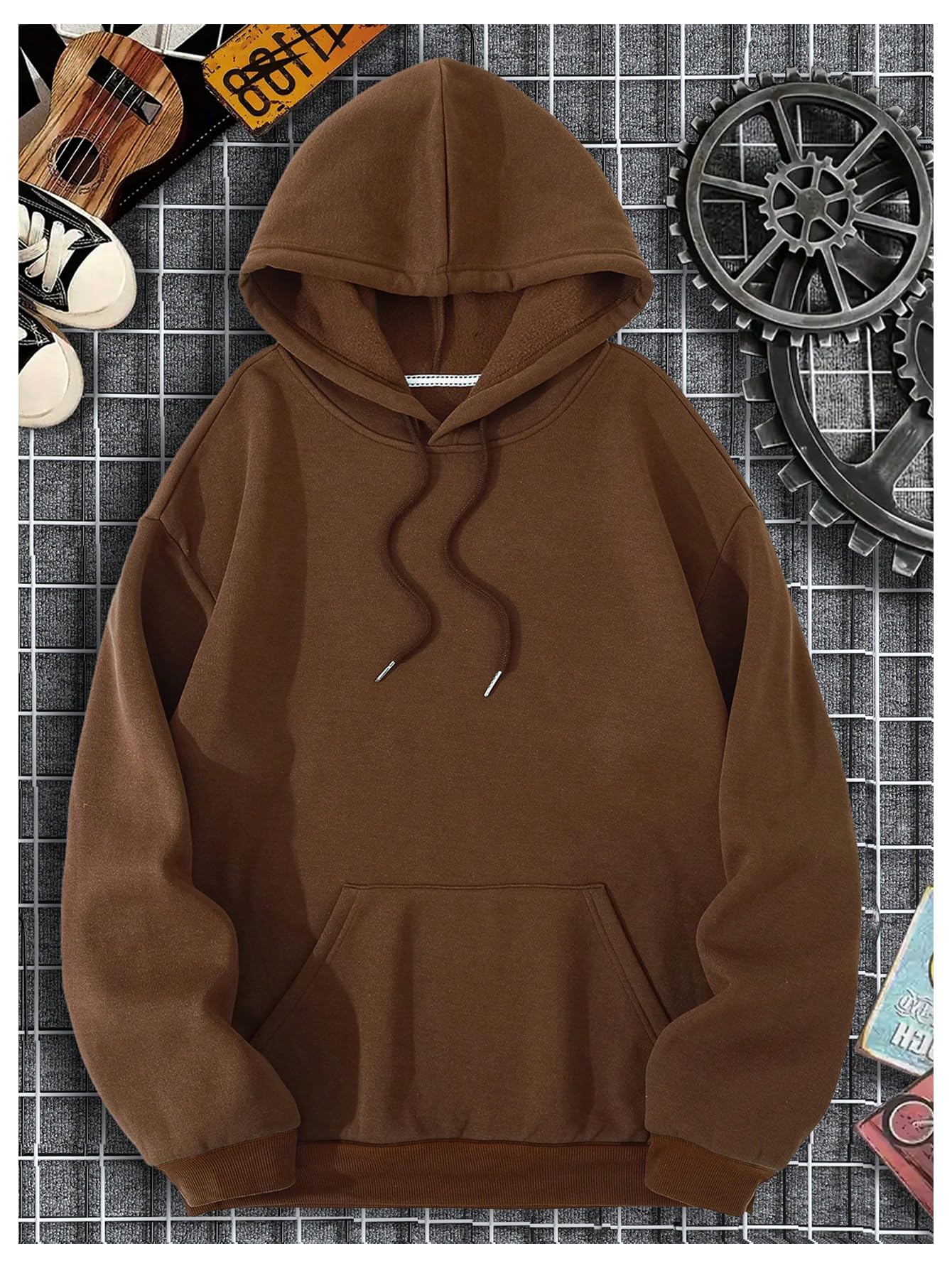 Men's Letter Graphic Hooded Sweatshirt