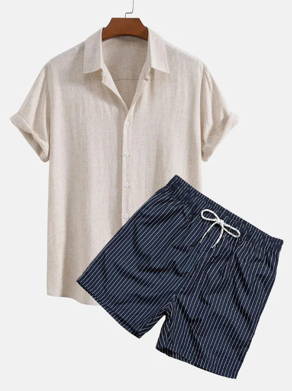 Men's Short Sleeve Beach Suit