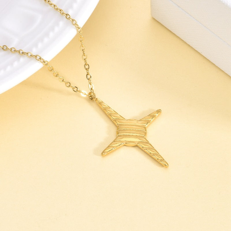 Sky Eight-pointed Stars Pendant Necklace