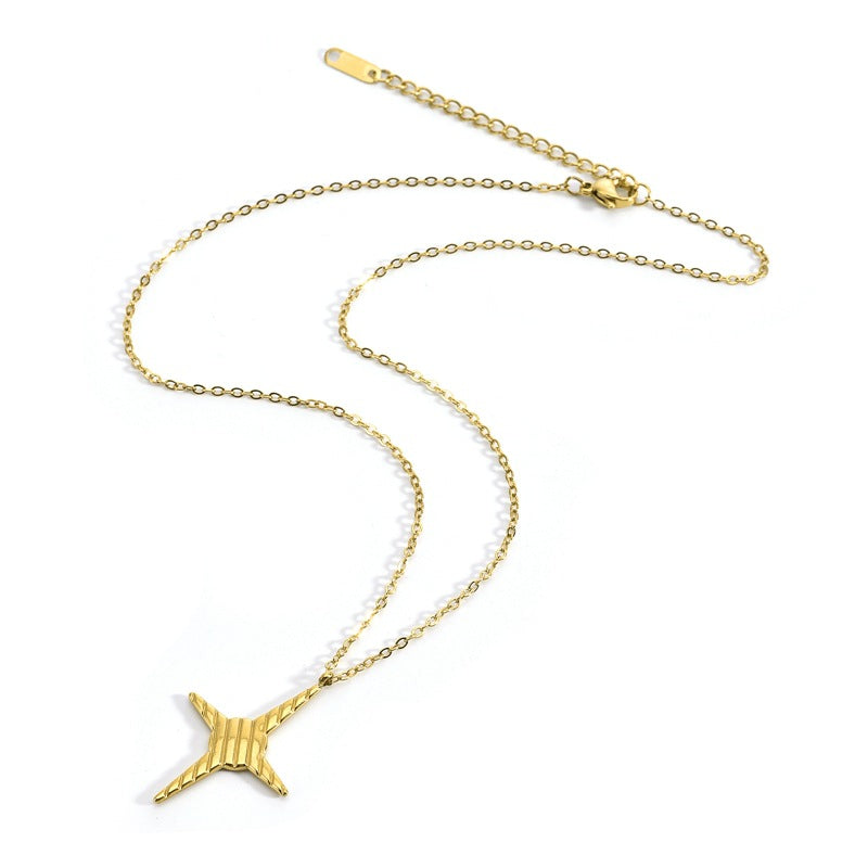 Sky Eight-pointed Stars Pendant Necklace