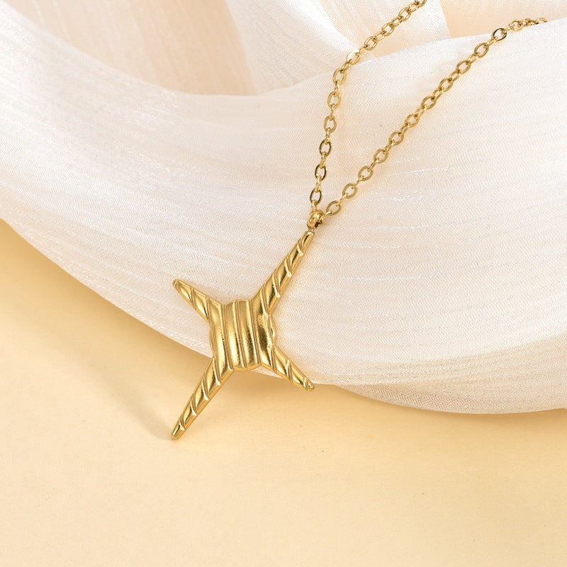 Sky Eight-pointed Stars Pendant Necklace