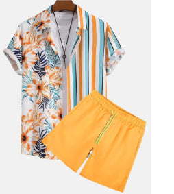 Men's Short Sleeve Beach Suit