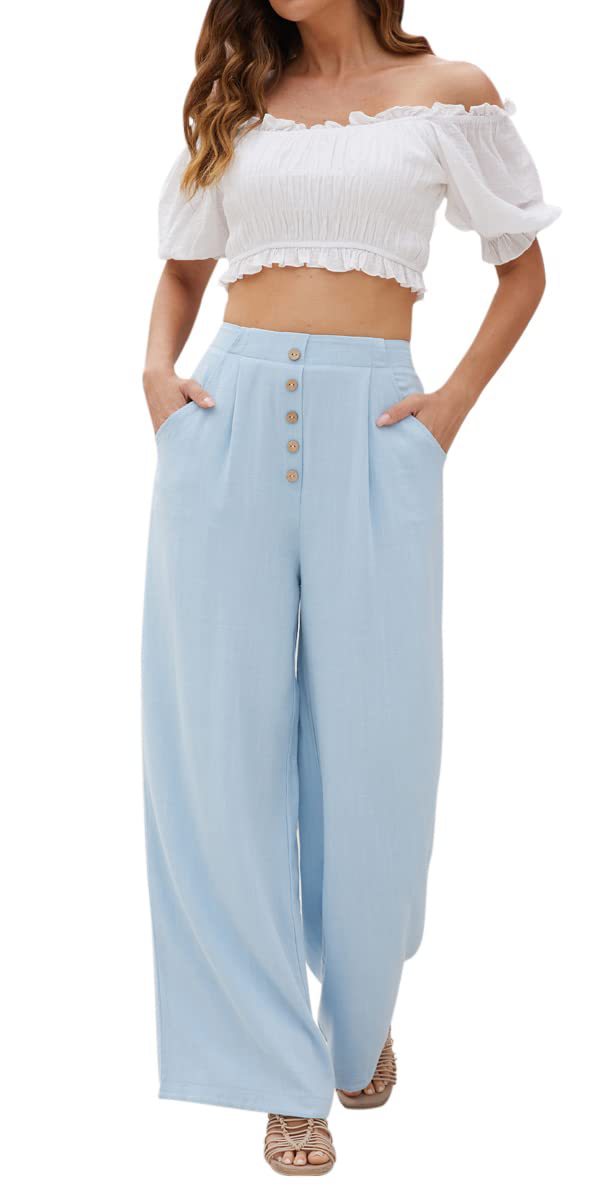 Women's Cotton And Linen Casual Pants