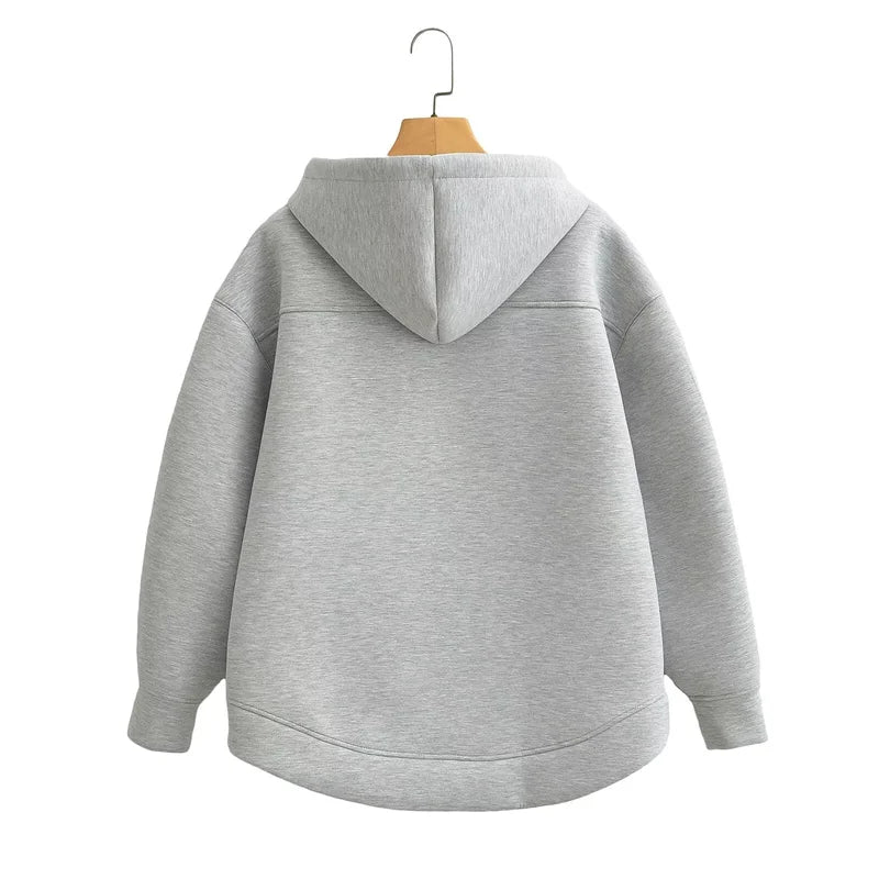 Winter New Women's Zipper Hoodie