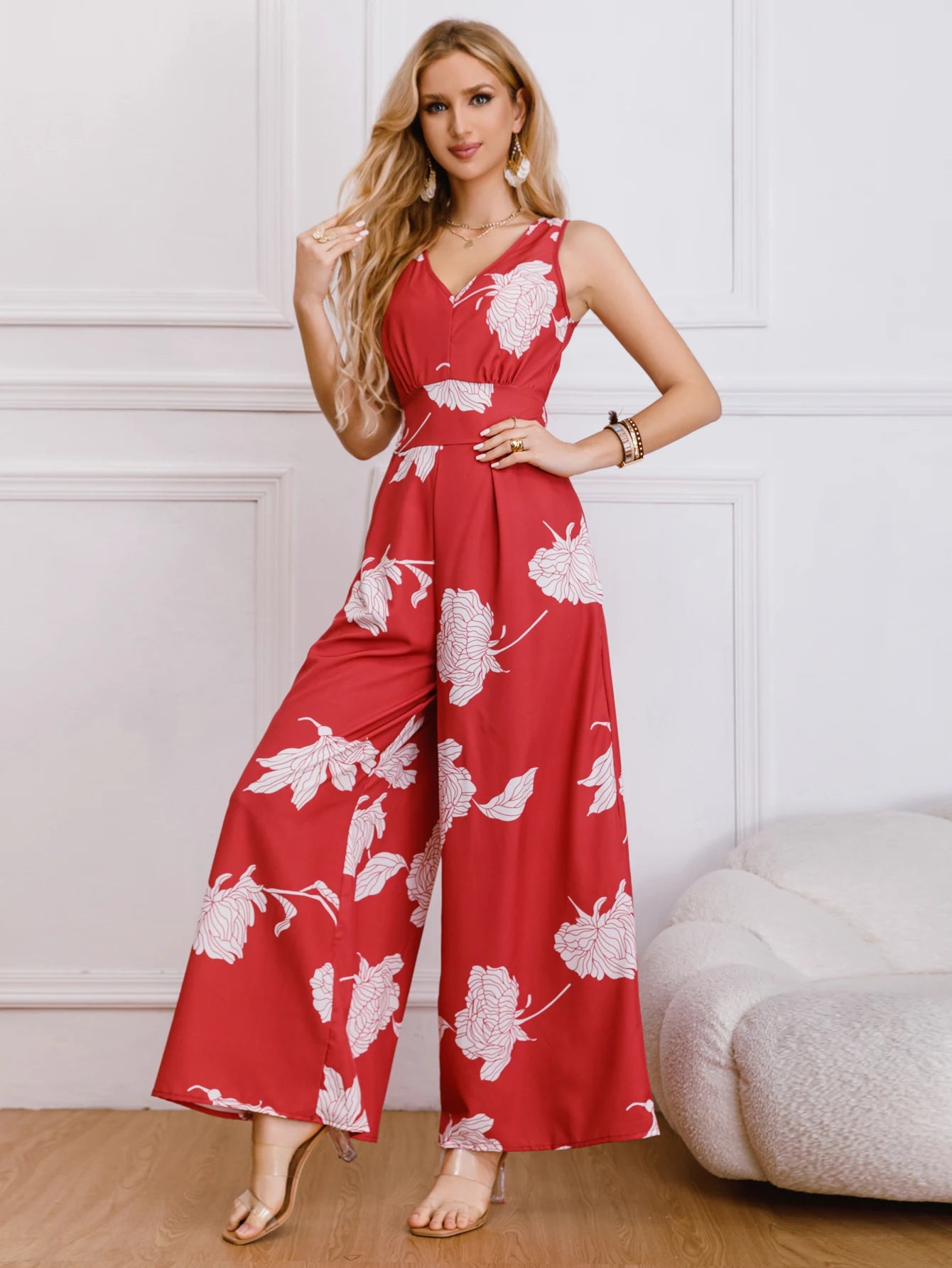 Fashion Elegant Printed Jumpsuit