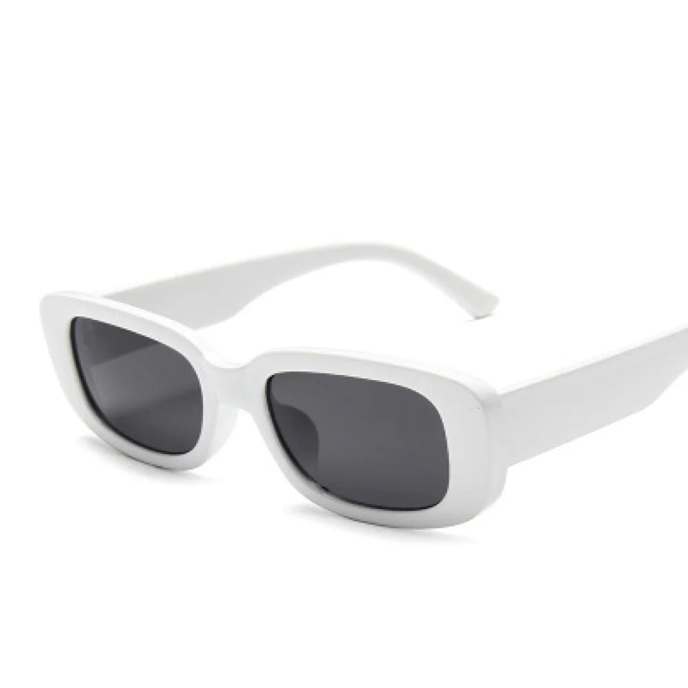 New Small White Oval Sun Glasses