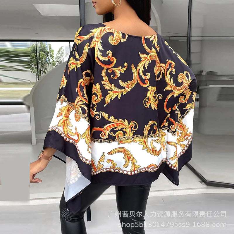 Women Print Round Neck Full Sleeve Top