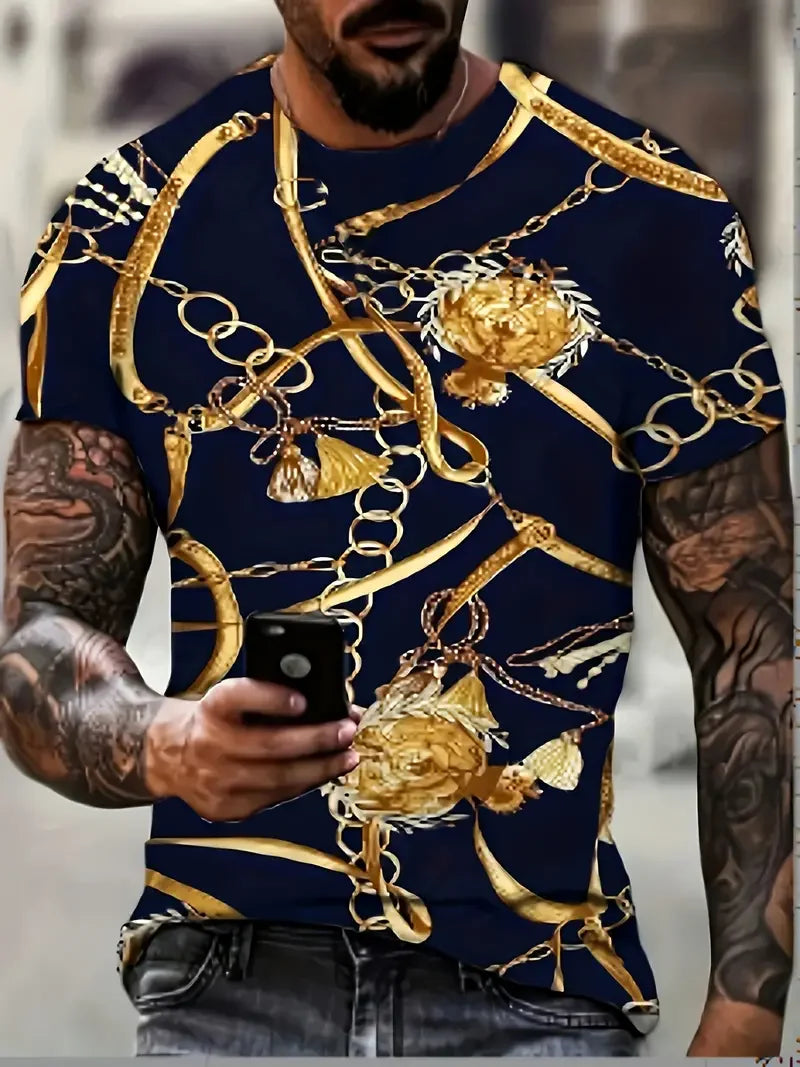 Retro men's short sleeved shirt