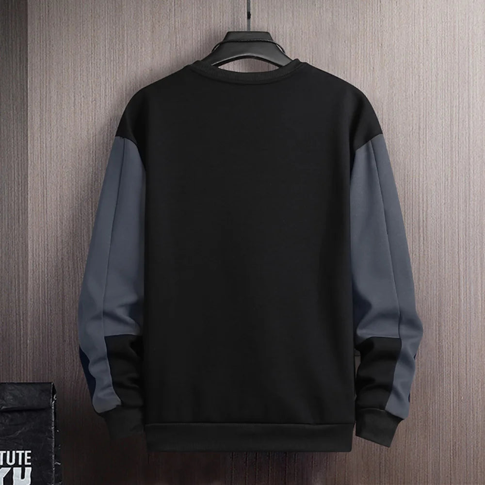 Sports Sweatshirt Men Round Collar