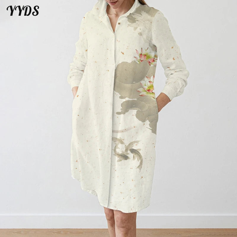 Elegant Shirt Dress For Women