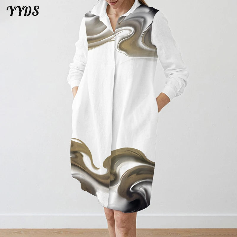 Elegant Shirt Dress For Women