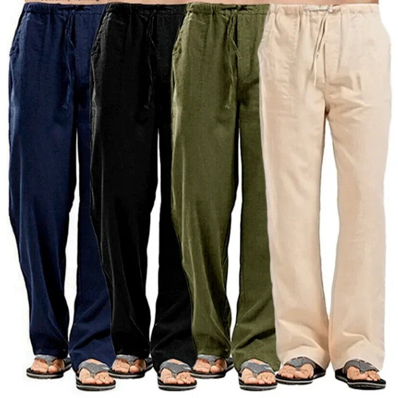 Spring And Summer Cotton Linen Pants