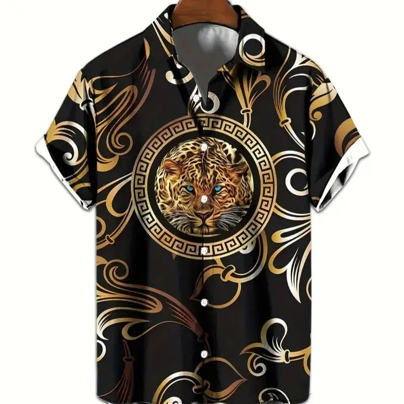 Retro men's short sleeved shirt