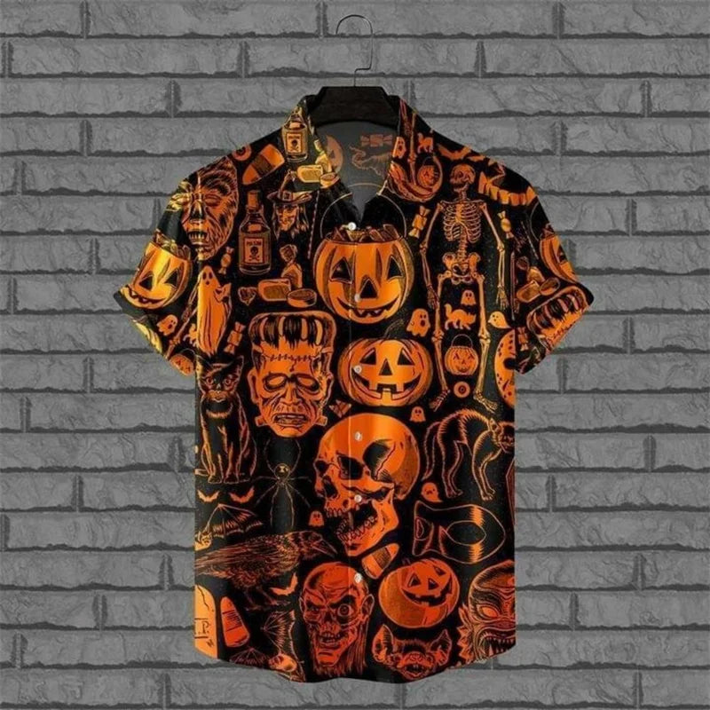 Men's Halloween Beach Shirt