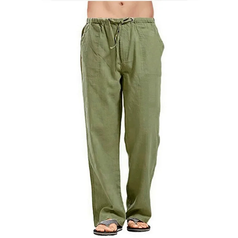 Spring And Summer Cotton Linen Pants