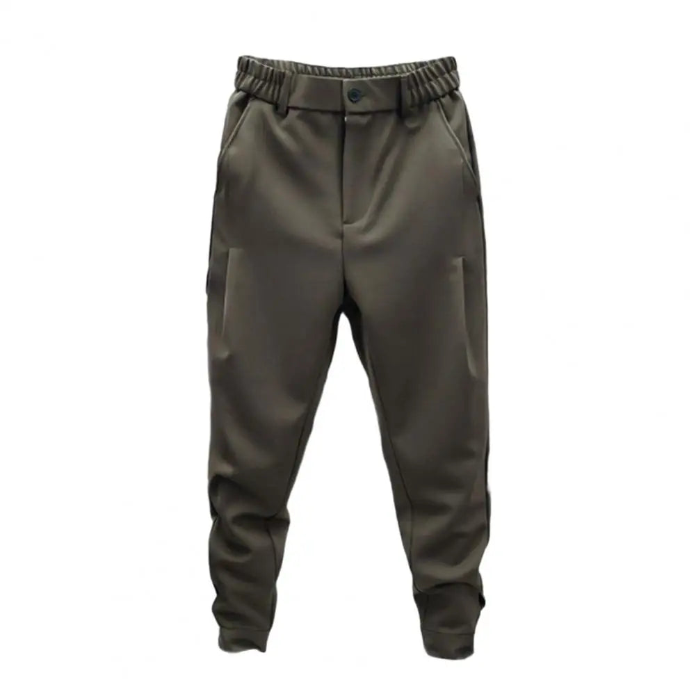 Pleated Trousers Men's Casual