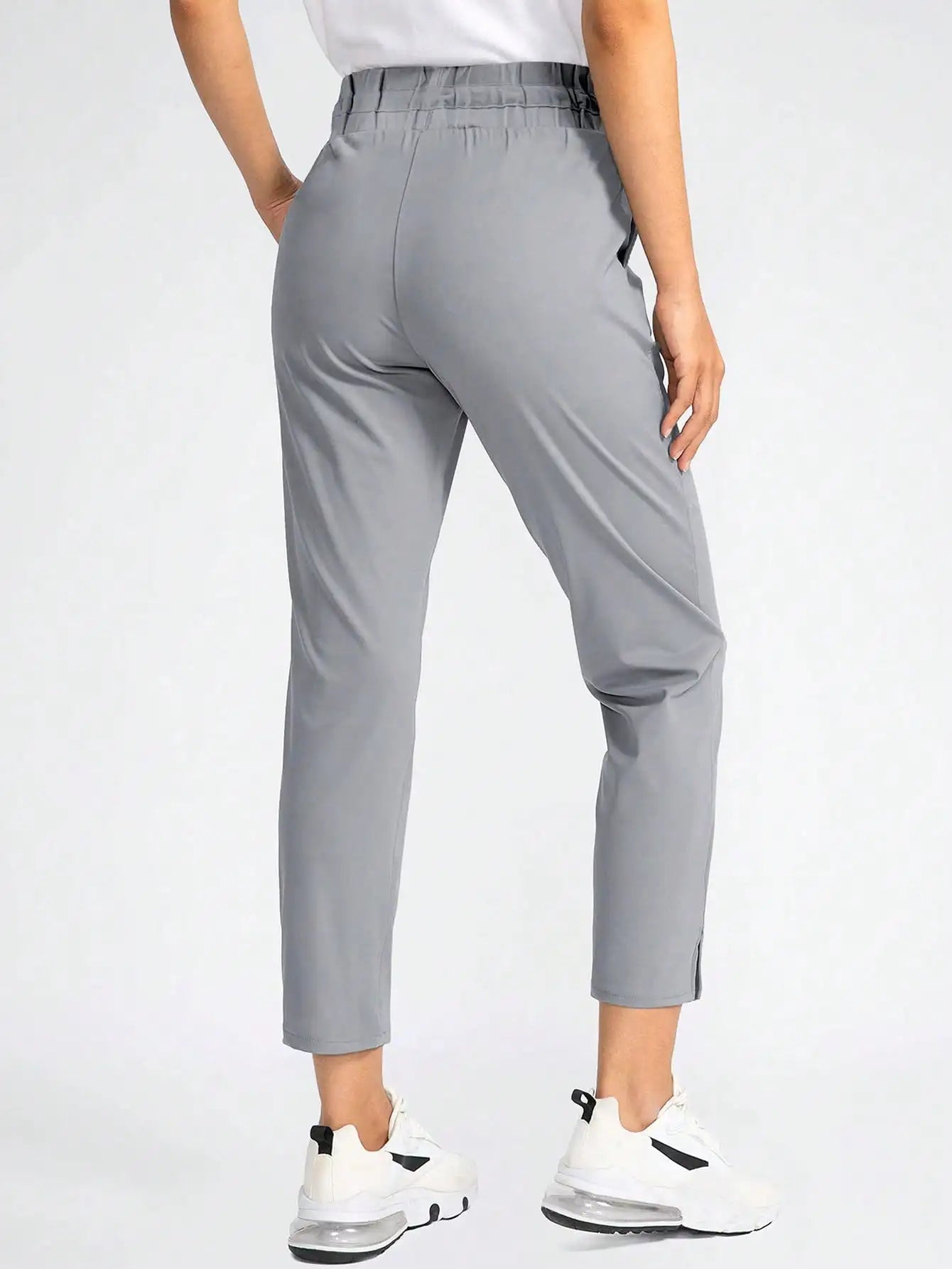 Women Casual Elastic Straight Pants