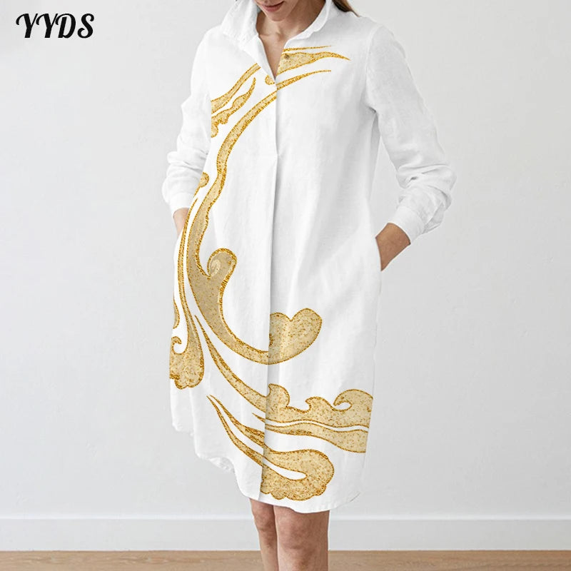 Elegant Shirt Dress For Women