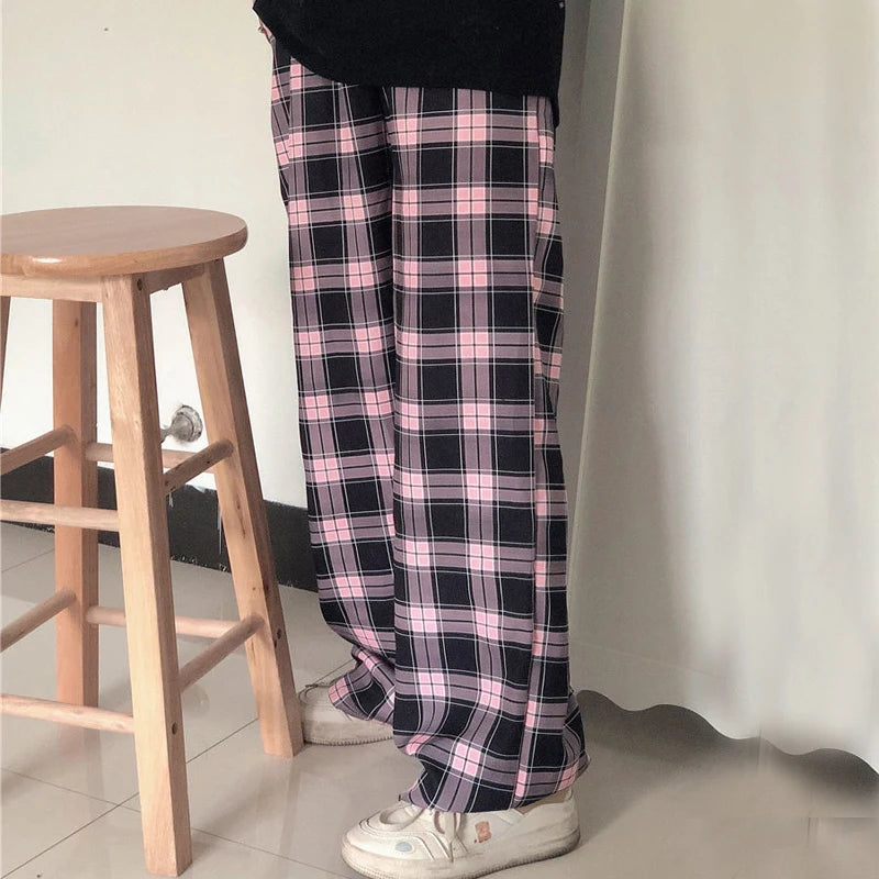 Black and Pink Pants Women