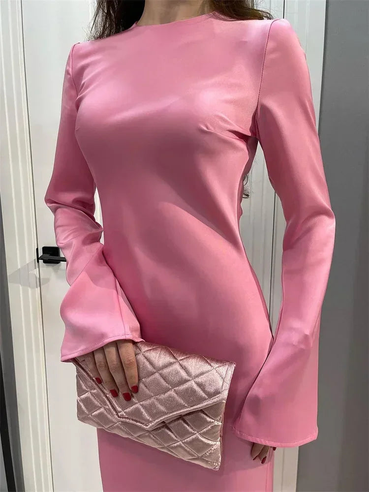 Long Sleeve Elegant Party Dress