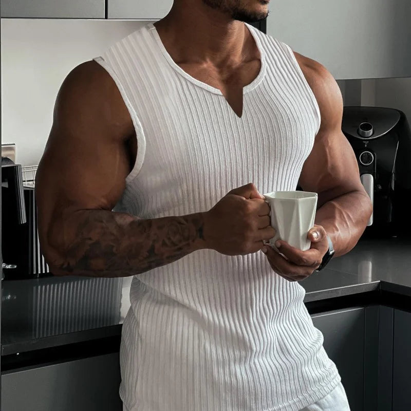 2024 Summer new men's sleeveless shirt