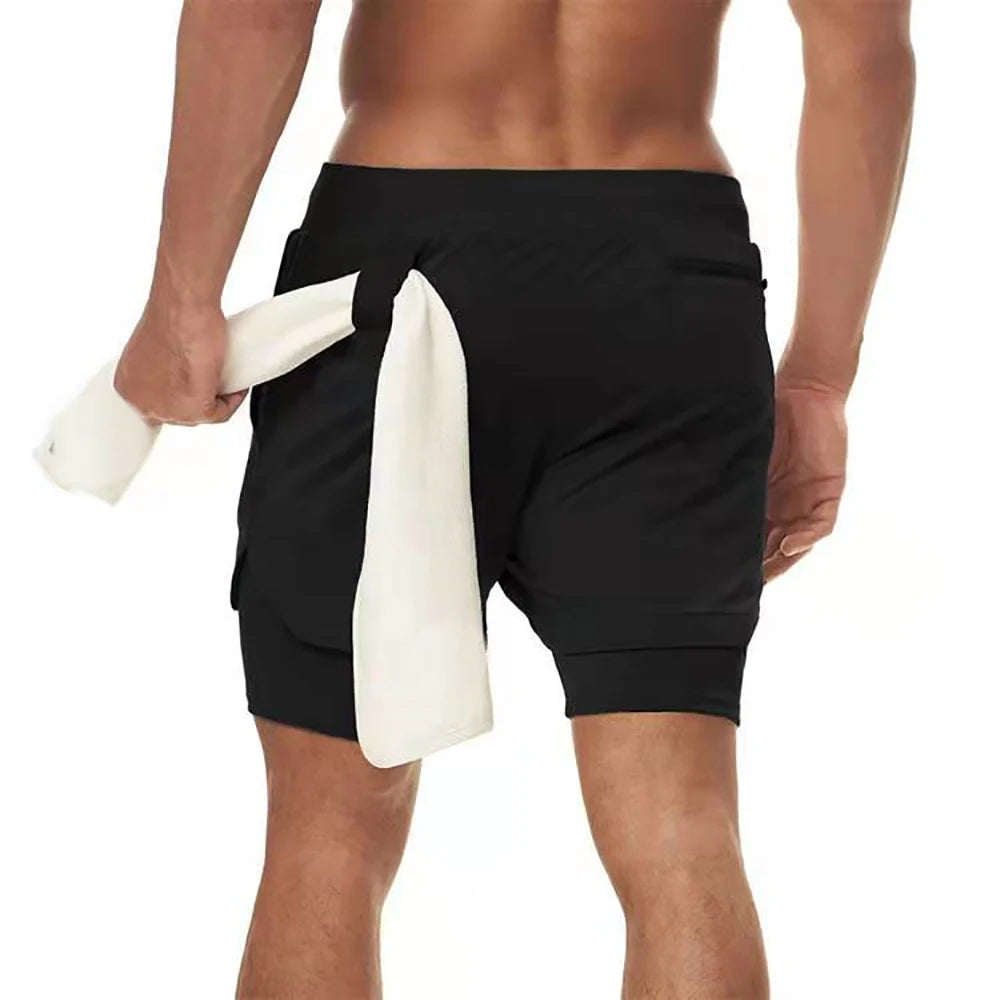 Pantalones cortos para correr/gimnasio para hombre