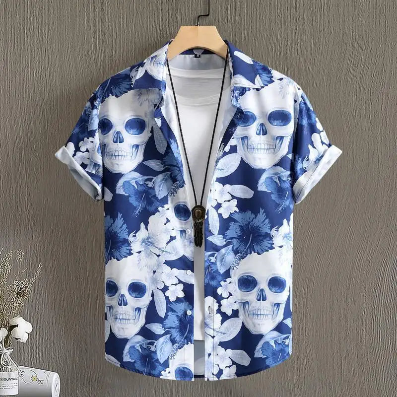 Summer Men's Casual Hawaiian Floral Shirt