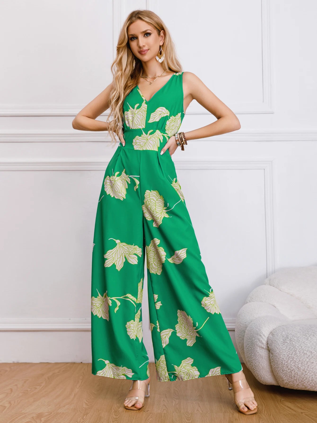 Fashion Elegant Printed Jumpsuit