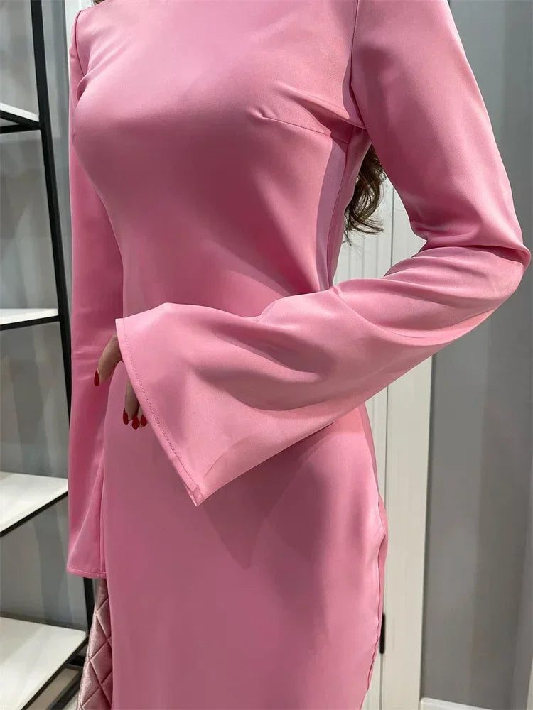 Long Sleeve Elegant Party Dress