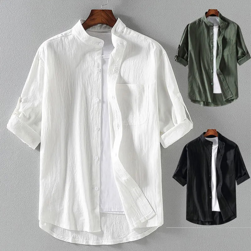 Spring and Summer Fashionable Men's Short-sleeved Shirt